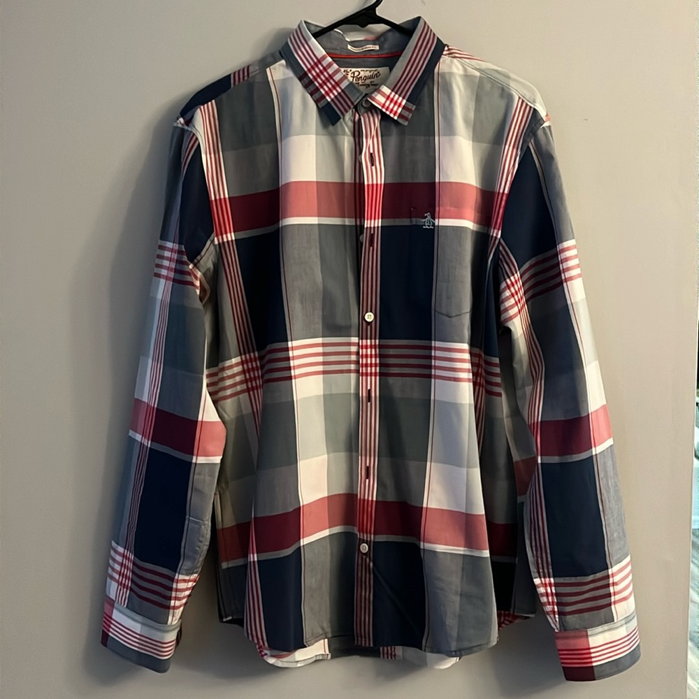 Penguin Long Sleeve Button Down Shirt